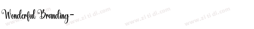 Wonderful Branding字体转换